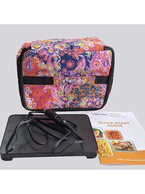 Hot Logic Mini Portable 12V Personal Oven Paisley Design Quick Start Guide